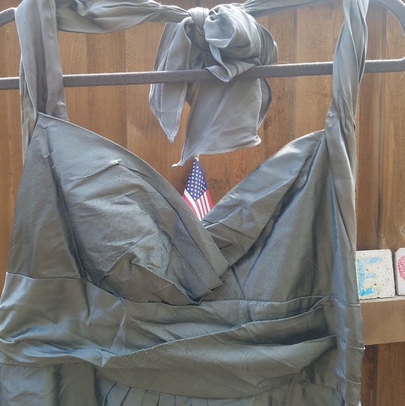 Suzy Chin for Maggy Boutique Silk Halter Dress 16 - Picture 2 of 10